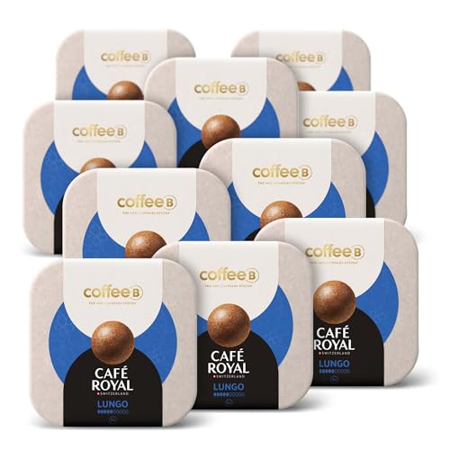 CoffeeB - LUNGO 9 Coffee Balls 51g, 10er Pack (10x 9 Coffee Balls) von CAFE ROYAL SWITZERLAND PROFESSIONAL