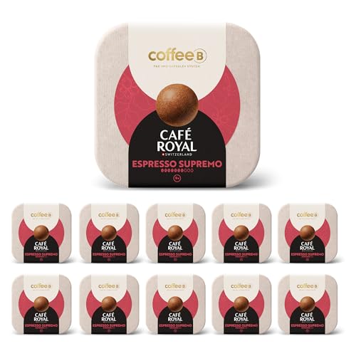 CoffeeB by Café Royal Espresso Supremo 9 Coffee Balls 51g, 10er Pack (10x 9 Coffee Balls) von CAFE ROYAL SWITZERLAND PROFESSIONAL