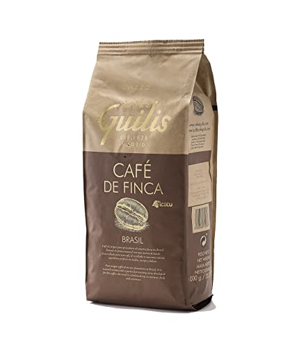 CAFES GUILIS DESDE 1928 AMANTES DEL CAFE - Brasilianische Kaffeebohnen 100% Arabica - Finca Icatu Minas Gerais - Premium-Qualität - Natürlich Geröstet - 1 kg für Espresso und Filterkaffee von CAFES GUILIS DESDE 1928 AMANTES DEL CAFE