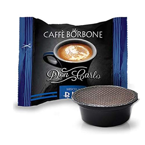 200 Kapseln kompatibel mit Modo Mio Caffè Borbone Don Carlo, blaue Mischung von CAFFÈ BORBONE