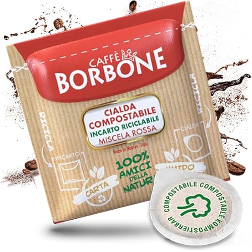 300 Pads Filter Paper 38mm Caffe' Borbone Red Mix von CAFFÈ BORBONE