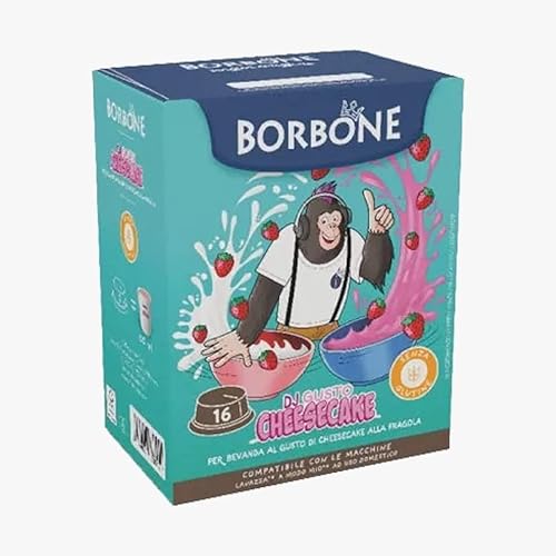 96 Kaffee Kapseln borbone Kompatibel lavazza A Modo Mio Käsekuchen Weiße Schokolade Erdbeere - L'Emporio Kaffee von CAFFÈ BORBONE