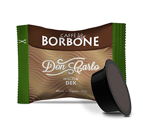 Caffè Borbone Don Carlo Dek Entkoffeinierte Mischung - 50 Kapseln - Kompatibel mit Lavazza®* A Modo Mio®* Haushalts-Espressomaschinen von CAFFÈ BORBONE