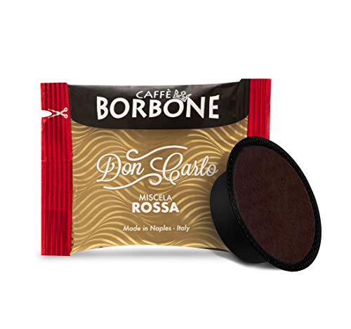 Caffè Borbone Kaffeekapsel Don Carlo Miscela Rossa, Packung mit 50 Kapseln, kompatibel mit Maschinen der Marke Lavazza®* A Modo Mio®* von CAFFÈ BORBONE