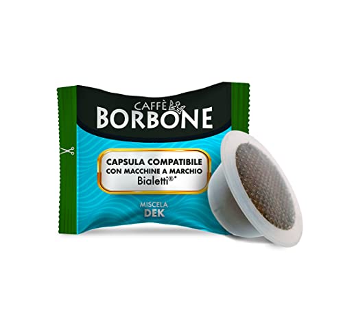 Caffè Borbone Dek Entkoffinierte Kaffeemischung - 100 Kapseln - Kompatibel mit Kaffeemaschinen der Marke Bialetti®* von CAFFÈ BORBONE