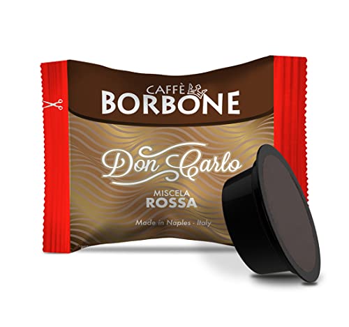 Caffè Borbone Don Carlo, Rote Mischung - 50 Kapseln - Kompatibel mit Lavazza®* A Modo Mio®* Haushalts-Espressomaschinen von CAFFÈ BORBONE