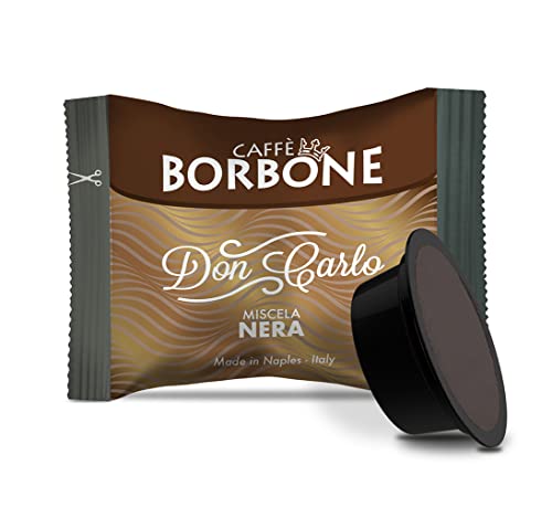 Caffè Borbone Don Carlo, Schwarze Kaffeemischung - 50 Kapseln - Kompatibel mit Lavazza®* A Modo Mio®* Haushalts-Espressomaschinen von CAFFÈ BORBONE