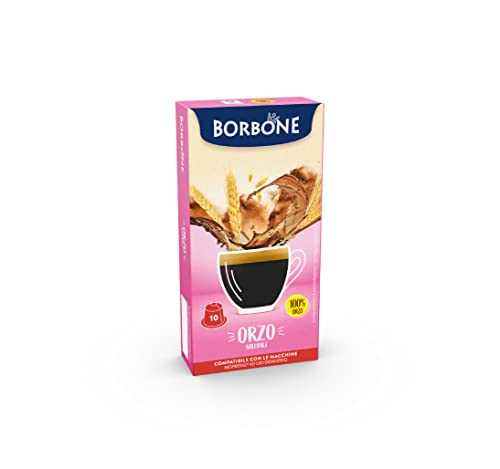 Caffè Borbone Gerstenkaffee, Malzkaffee - 60 Kapseln (6 Packungen mit 10 Stück) - Kompatibel mit Nespresso®* Haushalts-Espressomaschinen von CAFFÈ BORBONE