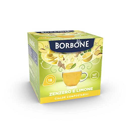 Caffè Borbone Ingwer-Zitronen-Kräutertee - 72 Pads (4 Packungen mit 18 Stück) - Kompatibel mit ESE System Papier Pads 44 mm von CAFFÈ BORBONE