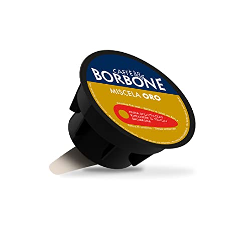 Caffè Borbone Kaffeekapseln, Gold-Kaffeemischung - 90 Stücke (6 Packungen zu 15 Kapseln) - Kompatibel mit Kaffeemaschinen der Marke Nescafè®* Dolce Gusto®* von CAFFÈ BORBONE