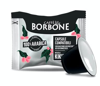 Caffè Borbone Kaffee Kapseln Respresso, KIKKA Mischung - Kompatibel mit Häuslichen Kaffeemaschinen Nespresso, 50 stück(1er Pack) von CAFFÈ BORBONE