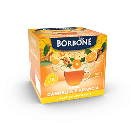 Caffè Borbone Kräutertee mit Zimt und Orange - 72 Pads (4 Packungen mit 18 Stück) - Kompatibel mit ESE System Papier Pads 44 mm von CAFFÈ BORBONE