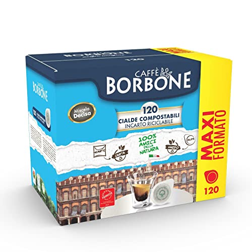 Caffe Borbone Packung mit 120 Kaffeepads ESE 44 mm Mischung schwarz von CAFFÈ BORBONE