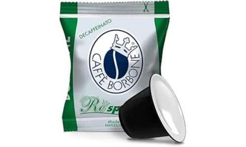 Caffè Borbone Respresso Dek, Entkoffeinierte Kaffeemischung - 50 Kapseln - Kompatibel mit Nespresso®* Haushalts-Espressomaschinen von CAFFÈ BORBONE