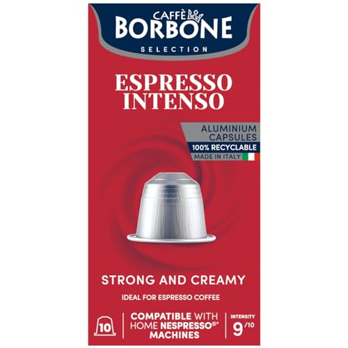 Caffè Borbone Selection Espresso Intenso – 100 Aluminium-Kapseln (10 x 10 Stück) – kompatibel mit Nespresso-Maschinen für den Hausgebrauch von CAFFÈ BORBONE