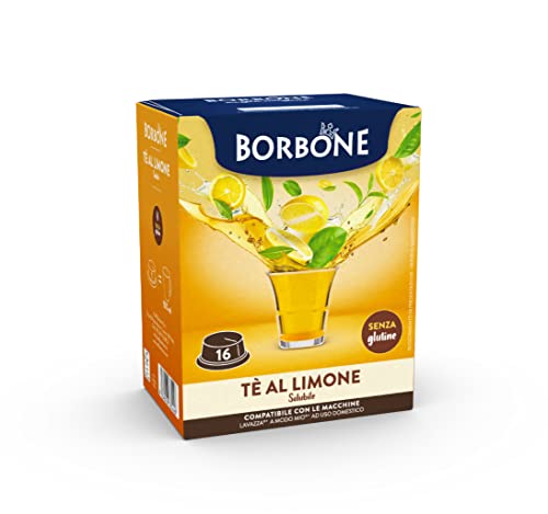 Caffè Borbone Zitronentee - 96 Kapseln (6 Packungen mit 16 Stück) - Kompatibel mit Lavazza®* A Modo Mio®* Haushalts-Espressomaschinen von CAFFÈ BORBONE