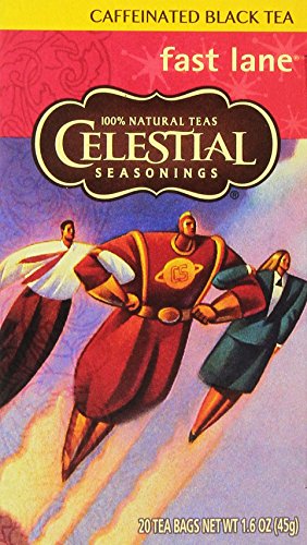 Celestial Seasonings Fast Lane Schwarzer Tee, 20 Stück (6 Stück) von CAIKEZI