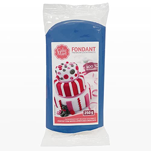 Fondant Dunkelblau 250 g, Rollfondant für Torten & Modellieren | CAKE MART von CAKE MART