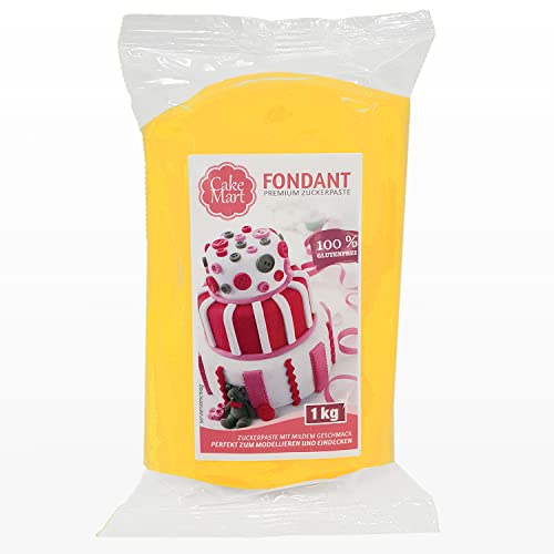 Fondant Gelb 1 kg, Rollfondant für Torten & Modellieren | CAKE MART von CAKE MART