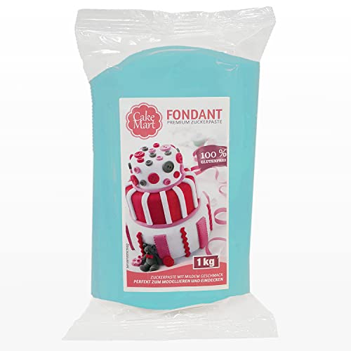 Fondant Hellblau 1 kg, Rollfondant für Torten & Modellieren | CAKE MART von CAKE MART