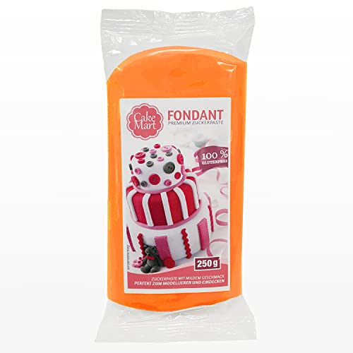 Fondant Orange 250 g, Rollfondant für Torten & Modellieren | CAKE MART von CAKE MART