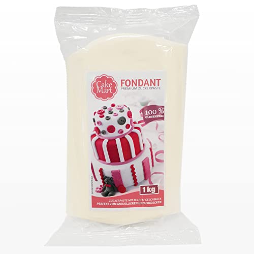 Fondant Weiß 1 kg, Rollfondant für Torten & Modellieren | CAKE MART von CAKE MART