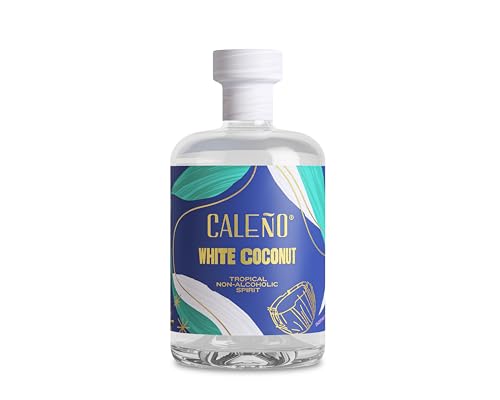 Caleño Weißer tropischer alkoholfreier Kokosnuss-Rum, 50 cl, hergestellt aus Kokosnuss, Vanille und Ananas, nicht-alkoholische tropische Gin-Alternative, zuckerfrei, glutenfrei und veganfreundlich von CALEÑO