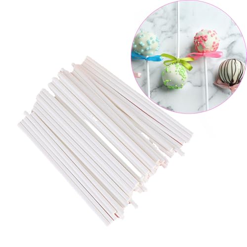 CALLYSONIC Cake Pop Stiele (7.3cm*2.45mm),Lollipop Sticks 100 Stück Cake Pops Sticks lollies Sticks, Cake Pops Sticks,lutscher von CALLYSONIC