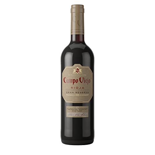 CAMPOVIEJO Gran Reserva Rotwein – Spanischer Rotwein mit Aromen dunkler Früchte – Noten von Kaffee und Schokolade – Weinbox-Set 6 x 0,75 l von CAMPOVIEJO