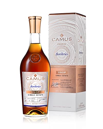 Camus VSOP Borderies Cognac mit Geschenkverpackung - Limited Edition Single Cru - 70cl 40° - Familienbesitz seit 1863 von CAMUS