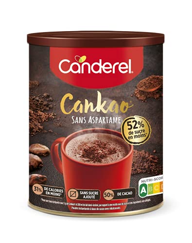 Canderel Cankao â Kakaopuder â 38 % weniger Kalorien â der Geschmack der Schokolade ohne Kalorien â Box 250 g â 5 Stück von CANDEREL SUGARLY