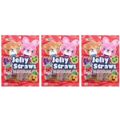 · CANDYBOX · Fruchtgummistäbchen ABC Bear and Bunny - Geleefruchtstreifen – Challenge Long Jellys - Kaubonbon-Stangen - Soft-Kaustangen mit Frucht - 900 ml 3 Stück von · CANDYBOX ·