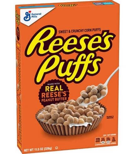 · CANDYBOX · Frühstücksflocken Reese's Puffs - Kultige Frühstücksmüsli - mit Kakao und Reese's Erdnussbutter - Frühstücks-Cerealien - Crunchy Knusper Flakes - 326 Gramm 1 Stück von · CANDYBOX ·