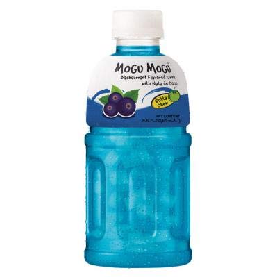 · CANDYBOX · Kohlensäurefreies Getränk Mogu Mogu - Fruchtgeschmack - mit Floating Gelees aus Kokosnusswasser - Asiatische Süßigkeiten - Blackcurrant mit Nata De Coco - 320ml 1 Stück von · CANDYBOX ·