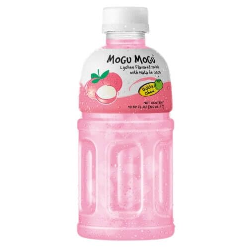 · CANDYBOX · Kohlensäurefreies Getränk Mogu Mogu - Fruchtgeschmack - mit Floating Gelees aus Kokosnusswasser - Asiatische Süßigkeiten - Lychee mit Nata De Coco - 320 ml 1 Stück von · CANDYBOX ·