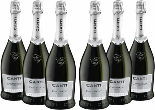 Canti - Secco, trockener WeiÃŸwein 10,5%, italienische Glera-, Trebbiano- und Garganega-Trauben, fruchtiger und frischer Geschmack, 6x750 ml von CANTI