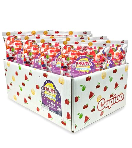 Capico Fruitis Kaubonbon Cubes/Fruchtkaramellen 8000g (ca 1456 Stk.) von CAPICO