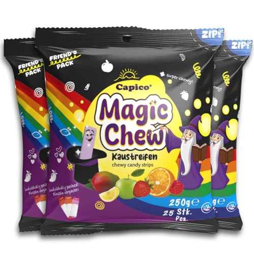 Capico Magic Chew Kaustreifen 3er Pack (3x250g) Wurfmaterial/Kindergeburtstag/Candybar von CAPICO