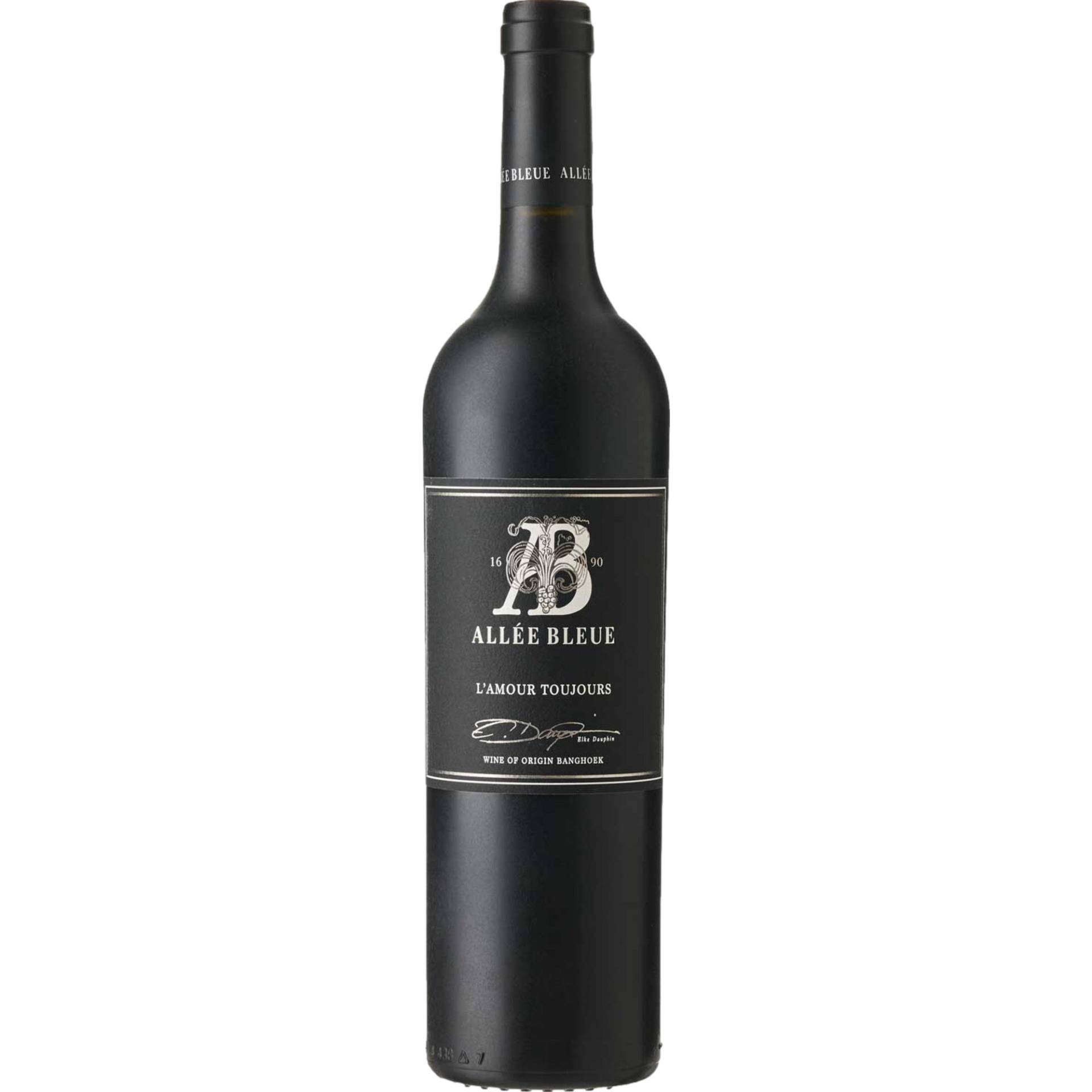 Allée Bleue L’Amour Toujours, Banghoek, WO Stellenbosch, Western Cape, 2018, Rotwein von CAPREO GmbH- Gildeweg 10- 46562 Voerde- Deutschland / Allee Bleue Wine Estate, Intersection R 45 and R310 Groot Drakenst