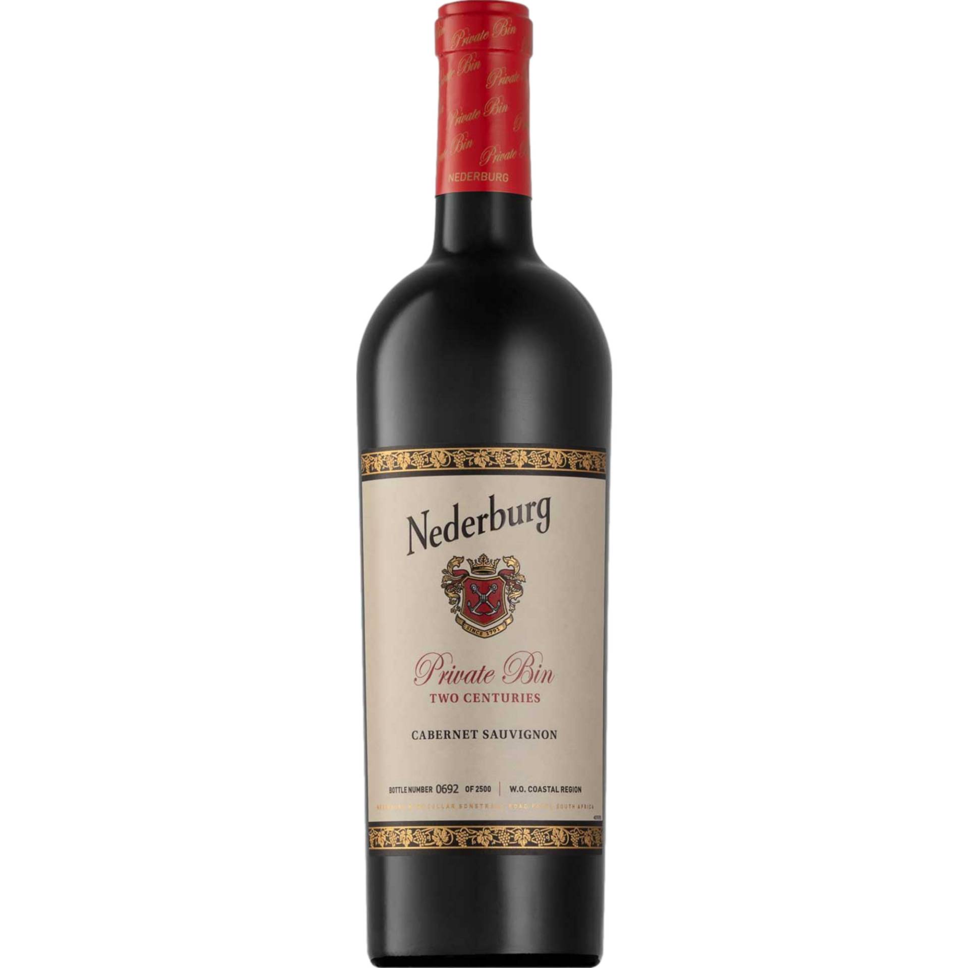 Private Bin II Centuries Cabernet Sauvignon, WO Paarl, Western Cape, 2019, Rotwein von CAPREO GmbH- Gildeweg 10- 46562 Voerde- Deutschland / Nederburg, Sonstraal Rd, 7646 Paarl, Südafrika