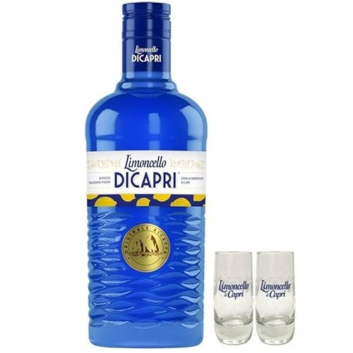 CAPRI CREMA DI LIMONCELLO ORIGINAL 50 CL MIT 2 GLÄSERN von Poiget