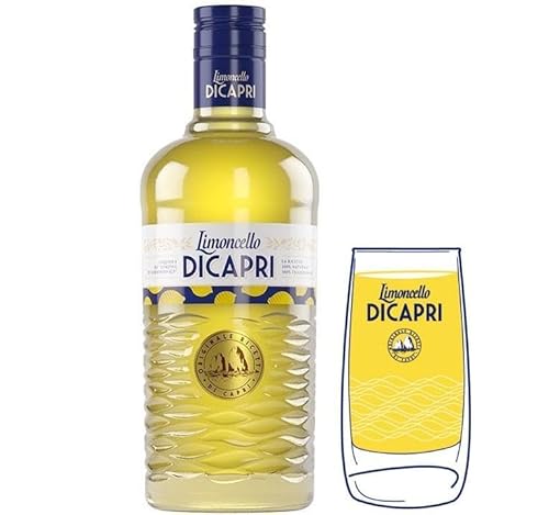 CAPRI LIMONCELLO ORIGINALE 1 LT CON 1 BICCHIERE TUMBLER von CAPRI