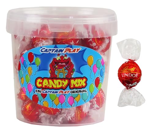 CAPTAIN PLAY Candy Mix Pralinen Box, Schokolade Geschenk mit 500g Pralinen Lindt, charmante Geschenkidee für jeden Anlass von CAPTAIN PLAY