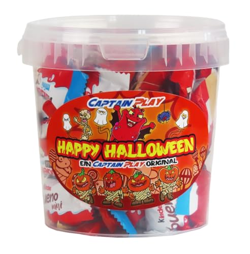 CAPTAIN PLAY Happy Halloween Kinder Süßigkeiten Mix, Halloween Süßigkeiten Geschenk mit 315g Ferrero Kinder Spezialitäten, besondere Geschenkidee zu Halloween von CAPTAIN PLAY