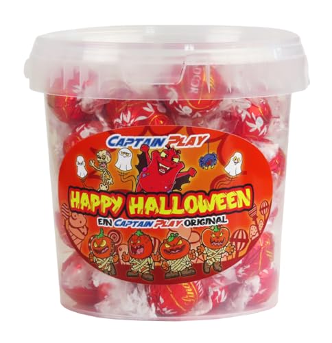 CAPTAIN PLAY Happy Halloween Pralinen Geschenk Box, Halloween Süßigkeiten Geschenk mit 500g Pralinen Lindt, besondere Geschenkidee zu Halloween von CAPTAIN PLAY