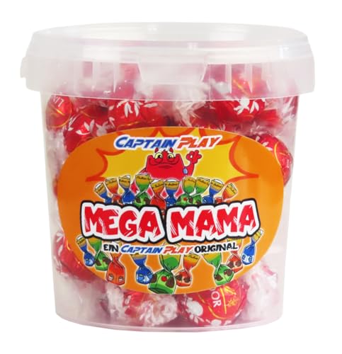 CAPTAIN PLAY Mega Mama Pralinen Geschenk, Schokolade Geschenk für Mütter mit 500g Lindt LINDOR Pralinen, charmante Geschenkidee zum Muttertag von CAPTAIN PLAY