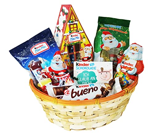 Geschenk Korb Nikolausgeschenk mit Kinder Schokolade und Weihnachtsschokolade (6-teilig) von CAPTAIN PLAY