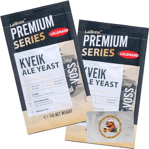 LalBrew VOSS Kveik Brauhefe - Bier zu Hause Brauen - 2 Beutel à 11 g - Saccharomyces cerevisiae - Verkauft von CAPYBARA Distributors Inc. von CAPYBARA Distributors Inc.