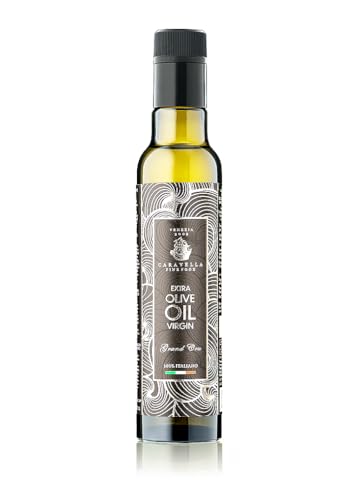 Caravella Fine Food - Olivenöl Extra Natives Grand Cru Olio EVOO Extravergine 250 ml, 100% italienisch, exklusive Gourmet-Kollektion, kalte Extraktion, reich an Polyphenolen und Antioxidantien von CARAVELLA FINE FOOD