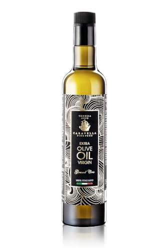 Caravella Fine Food - Olivenöl Extra Natives Grand Cru Olio EVOO Extravergine 500 ml -100% italienisch - exklusive Gourmet-Kollektion - kalte Extraktion - reich an Polyphenolen und Antioxidantien von CARAVELLA FINE FOOD